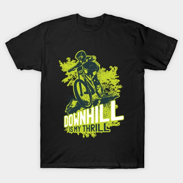 Cool Downhill Lover Design T-Shirt by LR_Collections